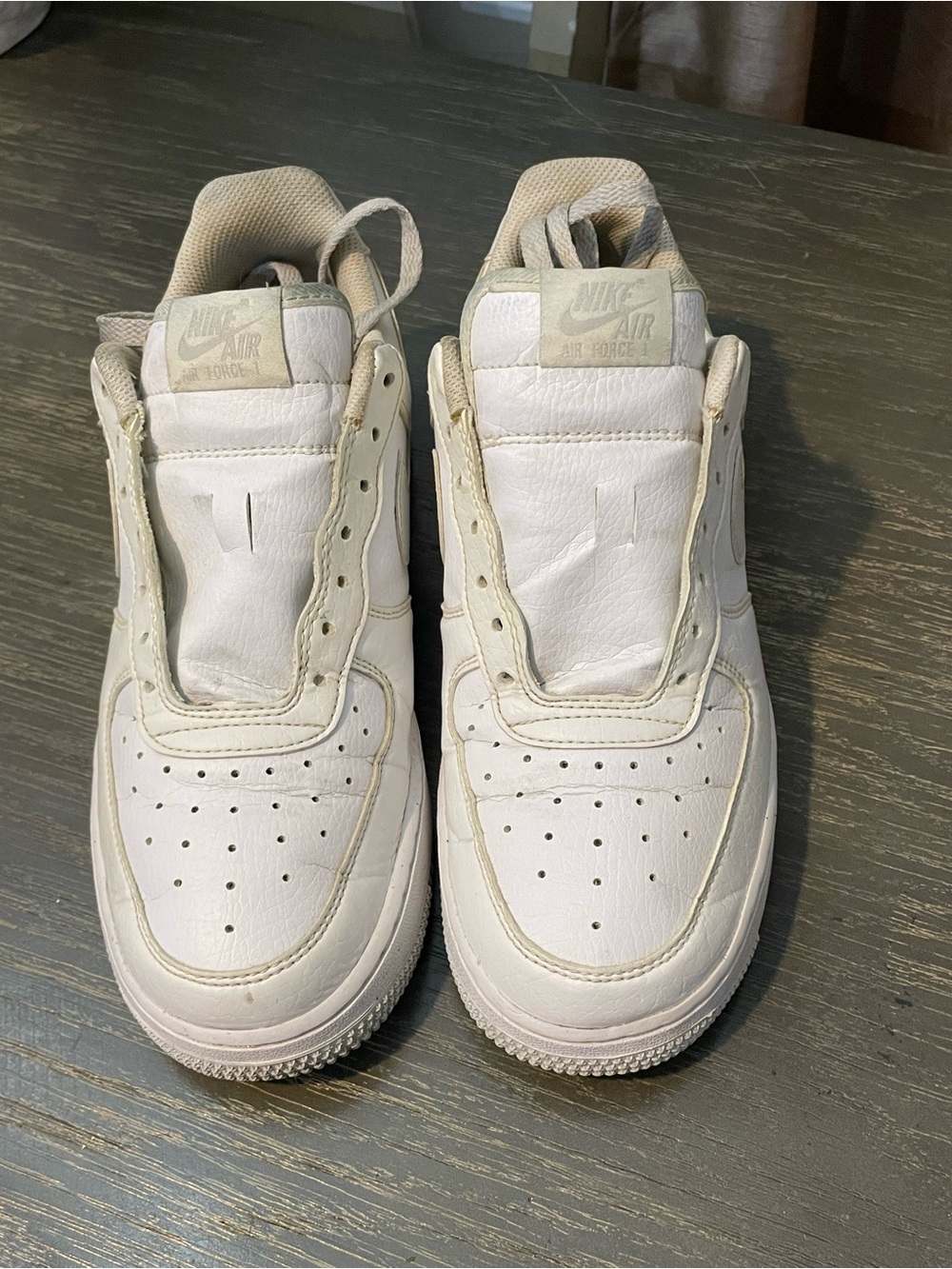 Nike Mens air force 1 White Low-Top Sneakers. size 8.5